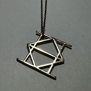 Sterling silver Gemini necklace
